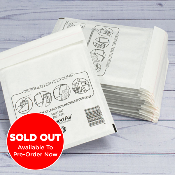 7 White Mail Lite Mailing Envelopes